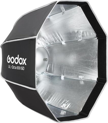 Godox 35.5 بوصة صندوق ناعم مثمن قابل للطي، صندوق ناعم سريع التحرير مع حامل بوينز، ناشر، شبكة، حقيبة، لـ Godox SL60II AD400PRO AD600 أخرى Bowen Mount Studio Flash Speedlite. in Saudi Arabia