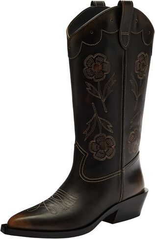 COACH womens Aria Loved Leather Tall Cowboy Boot in Saudi Arabia
