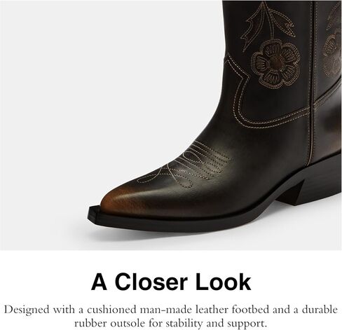 COACH womens Aria Loved Leather Tall Cowboy Boot in Saudi Arabia