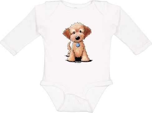 inktastic KiniArt Mini Goldendoodle Long Sleeve Creeper - KiniArt in Saudi Arabia