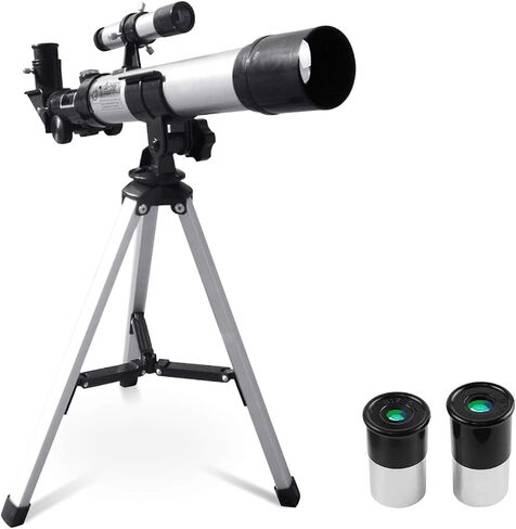Telescopes,Astronomy Refractor Telescope,Zoom 40X HD Outdoor Monocular Telescope,Astronomical Telescope with Finder Scope,H20/H12.5 mm Replaceable eyepieces and Tripod for Adult Bird Watching in Saudi Arabia
