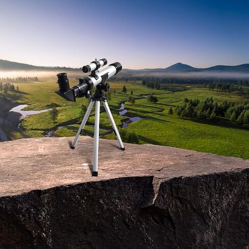 Telescopes,Astronomy Refractor Telescope,Zoom 40X HD Outdoor Monocular Telescope,Astronomical Telescope with Finder Scope,H20/H12.5 mm Replaceable eyepieces and Tripod for Adult Bird Watching in Saudi Arabia