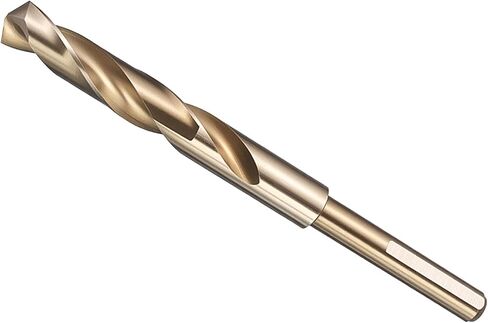 METALLIXITY Drill Bit (13.5mm), 10mm Reduced Shank 3-Flat M2 High Speed Steel Bits 135-Degree Point Angle for Drilling Metal and Steel DIY Projects Gold in Saudi Arabia