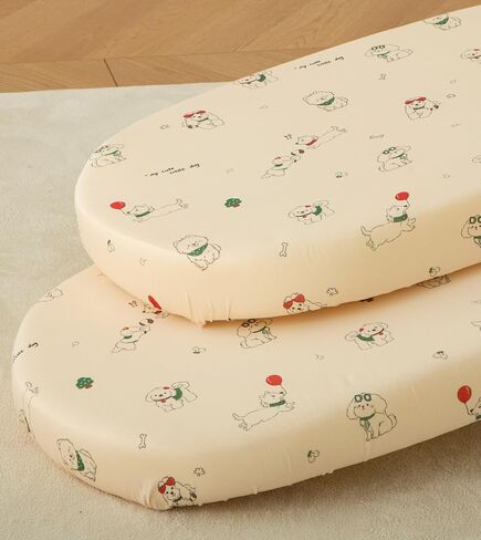 SDY Bear Bassinet Sheets,2pk Microfiber Jersey Baby Bassinet Sheets for Boys Girls，Baby Sheets 32 "x 16 "x 4" in Saudi Arabia