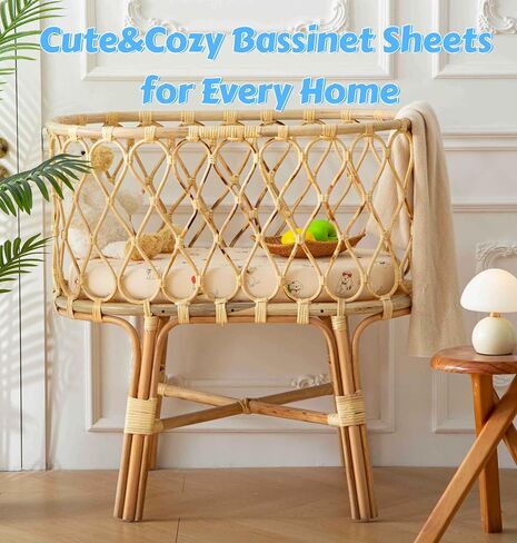 SDY Bear Bassinet Sheets,2pk Microfiber Jersey Baby Bassinet Sheets for Boys Girls，Baby Sheets 32 "x 16 "x 4" in Saudi Arabia