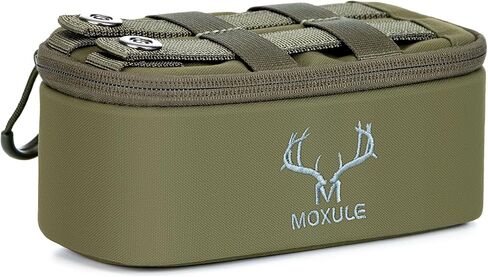 Binocular Harness Bottom Pouch - Zippered Pocket Expandable Water-Resistant Detachable Storage Bag Attachment (Green) in Saudi Arabia