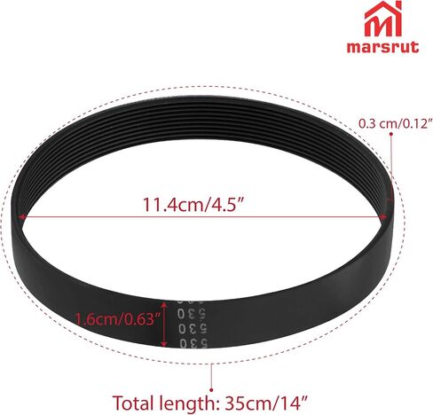 5140085-55 Drive Belt Replacement Fits for Porter Cable Table Saw Parts Accessories Replaces PCB270TS, Stable Performance, High Precision Transmission, Black in Saudi Arabia