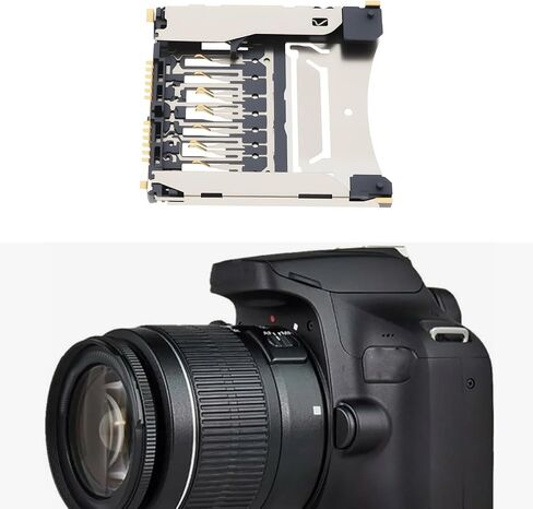 Create idea Camera SD Memory Card Slot Holder Compatible with Canon EOS 77D 800D 3000D 4000D 6D Mark II 6D2 in Saudi Arabia