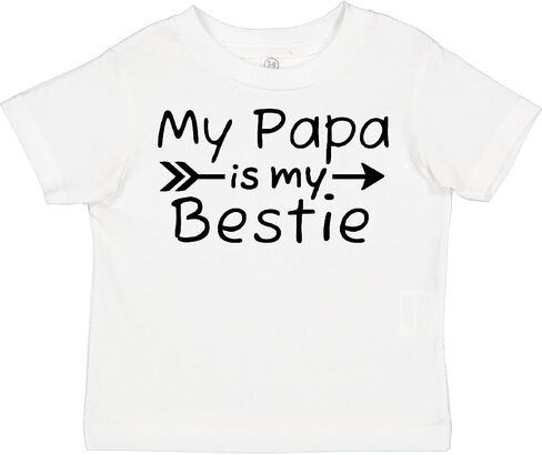 تي شيرت Inktastic My Papa is My Bestie للأطفال الصغار in Saudi Arabia