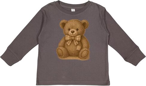 inktastic Vintage Teddy Bear with Patch Toddler Long Sleeve T-Shirt in Saudi Arabia