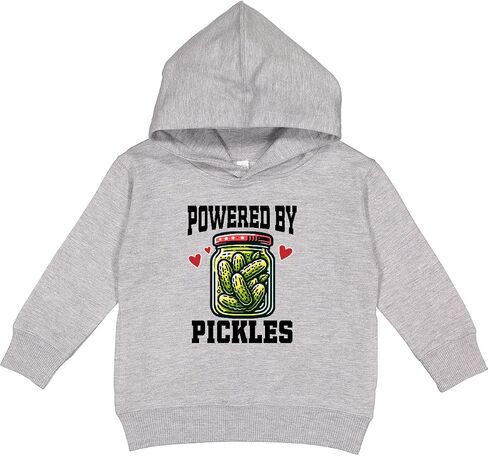 inktastic Pickle Lover Funny Powered By Pickles Toddler Hoodie in Saudi Arabia