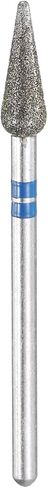 HARFINGTON 120-140 Grits Diamond Grinding Bit 4.2mm Bullet-Head 2.35mm Shank 12mm Length Stone Sanding Drill Bits Rotary Tool for Ceramic Glass Nails Grinding Polishing, Blue in Saudi Arabia
