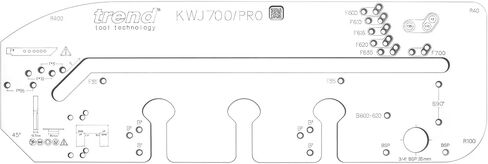 Trend Professional Kitchen Countertop Jig for Mason Miter Joints, Fits Countertops up to 27-1/2 Inches Wide, Front Edge Alignment for Precision Cutting, KWJ700/PRO in Saudi Arabia