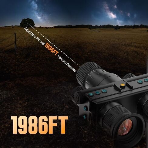 Night Vision Binoculars, 4K 40MP, 8X Digital Zoom, IP54 Waterproof, 3000mAh Battery, IR Night Vision with OLED Display for Hunting, Surveillance, Camping in Saudi Arabia