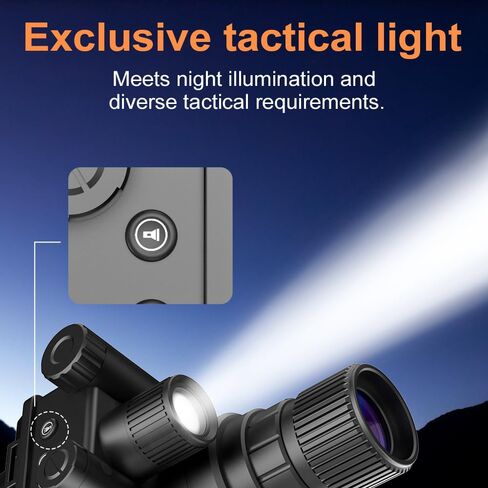 Night Vision Binoculars, 4K 40MP, 8X Digital Zoom, IP54 Waterproof, 3000mAh Battery, IR Night Vision with OLED Display for Hunting, Surveillance, Camping in Saudi Arabia