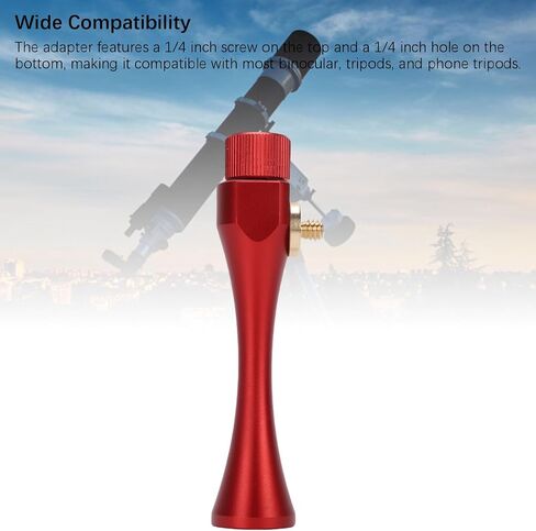 Binocular Tripod Adapter with Quick Release 1/4 Inch Threading Detachable Mount, Aluminum Alloy for Binocular Accessories Tripod Mount Compatible with Phone Adapter Stand in Saudi Arabia