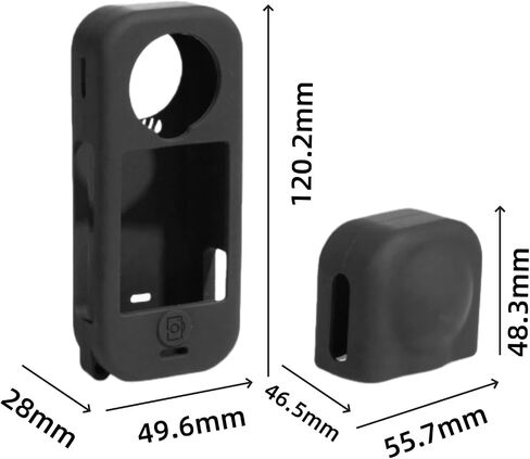 Silicone Protective Case for Insta360 X4 Air,Action Camera Cover Protection for Insta360 X4 Air (Orange) in Saudi Arabia