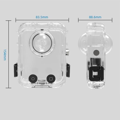 Panoramic Action Camera Diving Case for DJI OSMO 360,Quick-Release Magnetic Interface Protective Housing for DJI OSMO 360 in Saudi Arabia