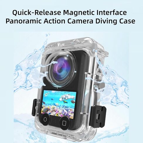 Panoramic Action Camera Diving Case for DJI OSMO 360,Quick-Release Magnetic Interface Protective Housing for DJI OSMO 360 in Saudi Arabia