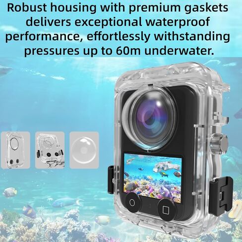 Panoramic Action Camera Diving Case for DJI OSMO 360,Quick-Release Magnetic Interface Protective Housing for DJI OSMO 360 in Saudi Arabia