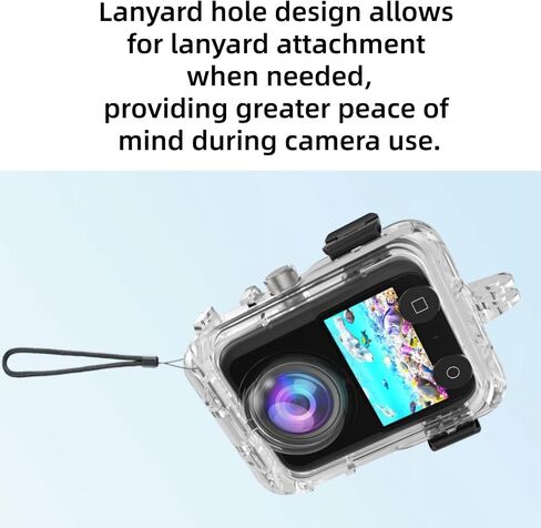 Panoramic Action Camera Diving Case for DJI OSMO 360,Tempered Glass Mirror-Finish Protective Housing for DJI OSMO 360 in Saudi Arabia