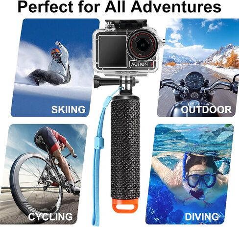 SUNDO Protective Case Compatible for DJI Action 5 Pro/Action 4/Action 3 Camera,50M/164FT Waterproof Cover Deep Diving Scuba Snorkeling Swimming Housing Accessories Kit in Saudi Arabia