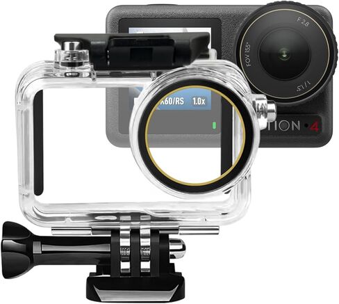 SUNDO Protective Case Compatible for DJI Action 5 Pro/Action 4/Action 3 Camera,50M/164FT Waterproof Cover Deep Diving Scuba Snorkeling Swimming Housing Accessories Kit in Saudi Arabia