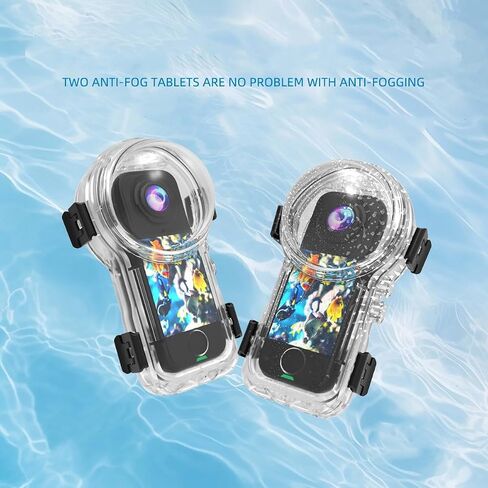 غطاء غوص مغناطيسي سريع الفك لكاميرا Insta360 x4 الهوائية بطول 50 متر، مقاوم للماء بعمق، مقاوم للصدمات، مقاوم للصدمات والخدوش، يعزز تجربة التصوير مع الحزام in Saudi Arabia