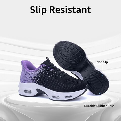Women's Walking Shoes Slip On Tennis Athletic Gym Running Sneakers in Saudi Arabia