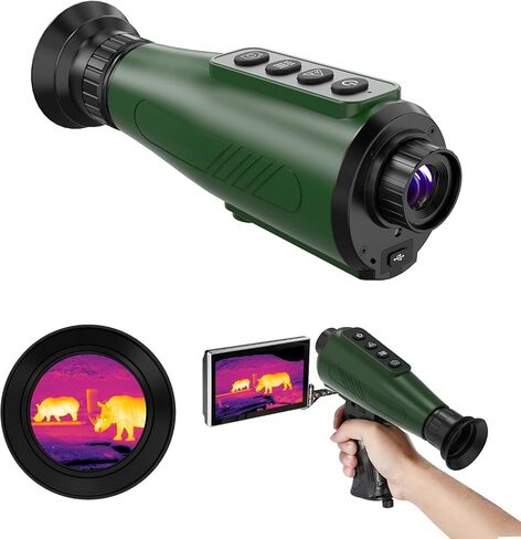 H3 Thermal Vision Monocular, 384 x 288 AISR 256 x 192(50Hz) 12µm IR Resolution,15mm Focal Lens, Hot Spot Tracking/MIC, 8× Digital Zoom, Video Recording, WiFi, IP66 Waterproof and 10+h Battery Life in Saudi Arabia