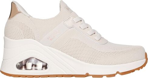 Skechers Womens Uno Wedge - Slip N Knit Hands Free Slip-ins in Saudi Arabia