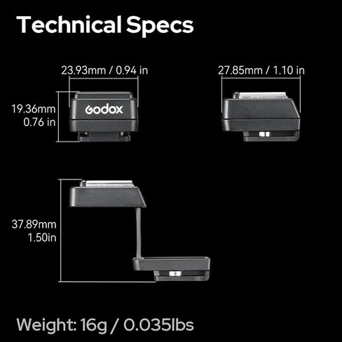 GODOX FS-R Flash Booster اتصال واحد قابل للطي Hot Shoe Riser Extended Mount محول متوافق مع GODOX IM20 IM22 IM30PRO Flash in Saudi Arabia