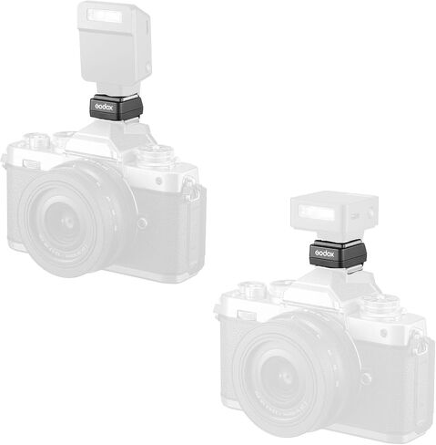 GODOX FS-R Flash Booster اتصال واحد قابل للطي Hot Shoe Riser Extended Mount محول متوافق مع GODOX IM20 IM22 IM30PRO Flash in Saudi Arabia