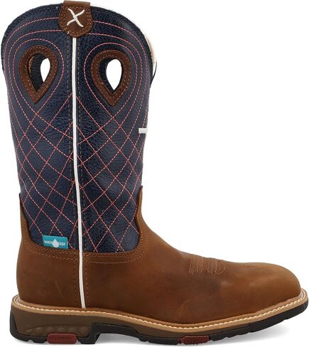 Twisted X Women's 11" Western Work Boot, Square Toe Alloy Toe with CellStretch in Saudi Arabia