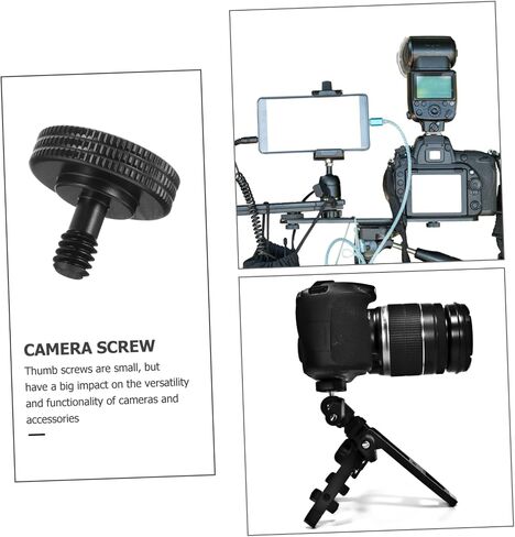 4Pcs Camera Mount Thumb Screws Easy Install Thumb Screws for Tripod Bracket Durable Camera Mount Parts with Excellent Grip in Saudi Arabia