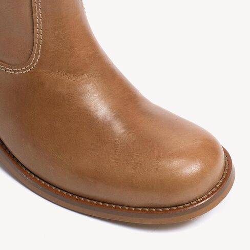 حذاء برقبة للركبة للنساء بمقدمة مستديرة وكعب منخفض مكتنز حذاء طويل مريح بسحب على الأربطة الجانبية حذاء طويل أنيق لخريف وشتاء in Kuwait