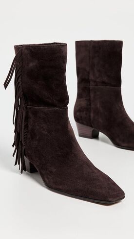 Madewell Women's The Lexie Fringed Ankle Boots in Suede in Saudi Arabia