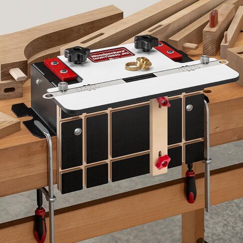 Woodpeckers Mortising Jig, Mortise + Tenon Jig, Easy to Cut Perfect Mortises With Your Plunge Router for Loose Tenon Joinery, Router Tool, USA-Made MJ-24 in Saudi Arabia