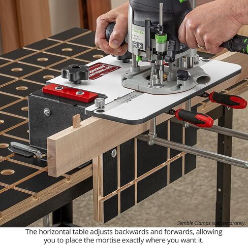 Woodpeckers Mortising Jig, Mortise + Tenon Jig, Easy to Cut Perfect Mortises With Your Plunge Router for Loose Tenon Joinery, Router Tool, USA-Made MJ-24 in Saudi Arabia