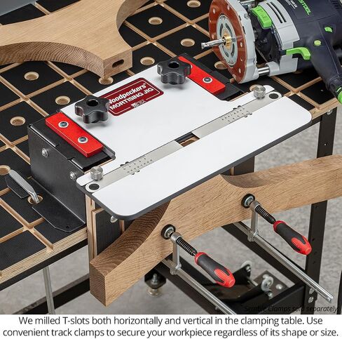 Woodpeckers Mortising Jig, Mortise + Tenon Jig, Easy to Cut Perfect Mortises With Your Plunge Router for Loose Tenon Joinery, Router Tool, USA-Made MJ-24 in Saudi Arabia