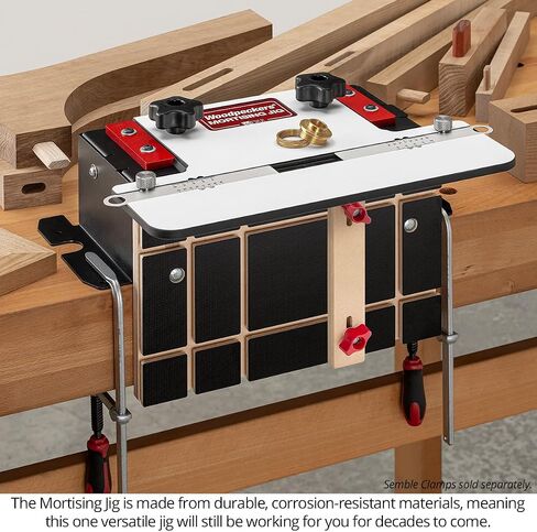 Woodpeckers Mortising Jig, Mortise + Tenon Jig, Easy to Cut Perfect Mortises With Your Plunge Router for Loose Tenon Joinery, Router Tool, USA-Made MJ-24 in Saudi Arabia