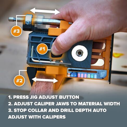 مجموعة أدوات نجارة ثقب الجيب الأوتوماتيكية الصغيرة من بورا مع مشبك وجه 3 بوصة ومجموعة براغي 350 قطعة لأعمال النجارة المدمجة الكل في واحد أداة نجارة النجارة ذاتية الضبط للمفاصل القوية مجموعة كاملة BR-A170402 in Kuwait