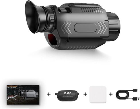 GOWENIC 4K Digital Infrared Monocular, 64 Megapixel, 28X Zoom, Rechargeable and Portable, with 43mm Lens Mount, for Hiking and Camping in Saudi Arabia