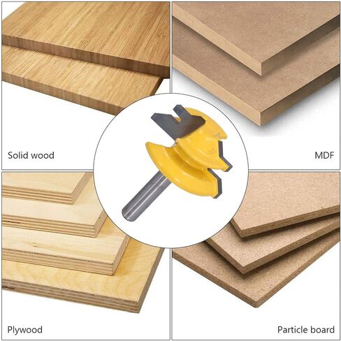 45° Router Bit 1/4in Shank Alloy Blade Milling Cutter for Wood Cutting Woodworking Projects 1-1/2in in Saudi Arabia
