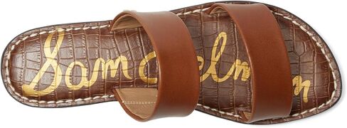 Sam Edelman Women's Gala Flat Sandal, Rich Cognac Leather, 7 Wide in Saudi Arabia