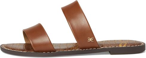 Sam Edelman Women's Gala Flat Sandal, Rich Cognac Leather, 7 Wide in Saudi Arabia