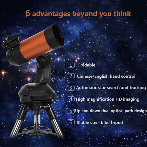 Telescopes for Adults,Telescopes HD Outdoor Monocular Space Telescope Refractor Astronomical Telescope with 5X24 Finder Scope in Saudi Arabia