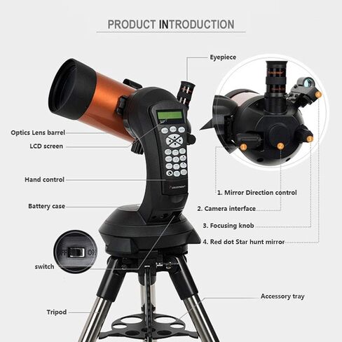 Telescopes for Adults,Telescopes HD Outdoor Monocular Space Telescope Refractor Astronomical Telescope with 5X24 Finder Scope in Saudi Arabia