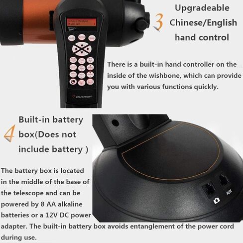 Telescopes for Adults,Telescopes HD Outdoor Monocular Space Telescope Refractor Astronomical Telescope with 5X24 Finder Scope in Saudi Arabia