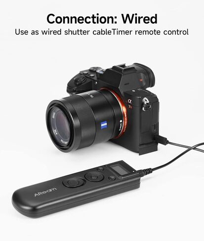 Wireless Digital Timer Remote Shutter Release Trigger Intervalometer Remote Control Compatible for Sony A99II, A77II, A58, A68, A7, A7II, A7R, A7RII, A7S, A7SII, A3000, A5100, A5000 A6000 in Saudi Arabia